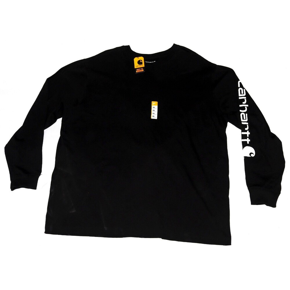Carhartt Loose Fit Heavyweight Long-Sleeve Logo Sleeve Graphic Size 2XL TK0231-M
